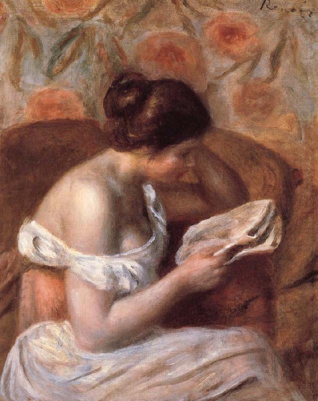 Pierre Auguste Renoir woman reading china oil painting image